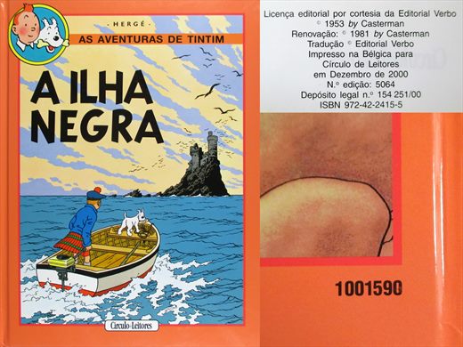 As Aventuras de Tintim, A Ilha Negra - Herge - ISBN 972-42-2415-5