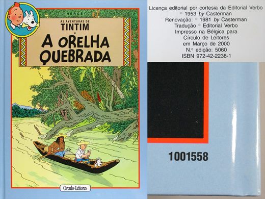 As Aventuras de Tintim, A Orelha Quebrada - Herge - ISBN 972-42-2238-1