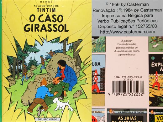 As Aventuras de Tintim, O Caso Girassol - Herge - ISBN 972-553-223-6