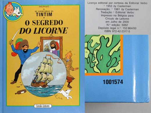 As Aventuras de Tintim, O Segredo do Licorne - Herge - ISBN 972-42-2317-5