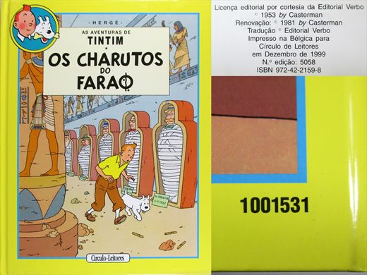 As Aventuras de Tintim, Os Charutos do Farao - Herge - ISBN 972-42-2159-8