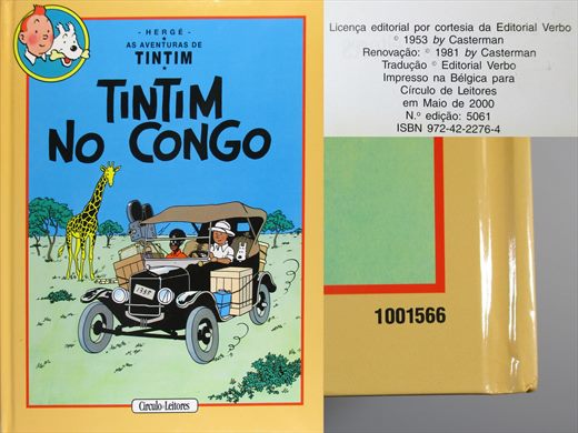 As Aventuras de Tintim, Tintim no Congo - Herge - ISBN 972-42-2276-4