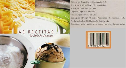 As Receitas do Sitio do Costume - Pingo Doce - EAN 5601009920754