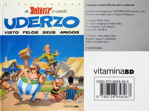 Asterix, Uderzo visto pelos seus amigos - Albert Uderzo - ISBN 972-8658-26-5