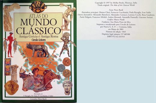 Atlas do Mundo Classico, Antiga Grecia e Antiga Roma - Circulo de Leitores - ISBN 972-42-2419-8