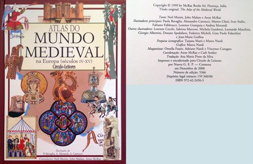 Atlas do Mundo Medieval, na Europa (seculos IV-XV) - Circulo de Leitores - ISBN 972-42-2450-3