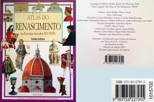 Atlas do Renascimento, na Europa (seculos XV-XVI) - Circulo de Leitores - ISBN 972-42-2795-2