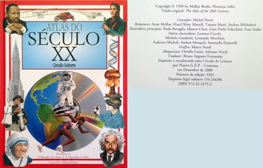 Atlas do Seculo XX - Circulo de Leitores - ISBN 972-42-2375-2