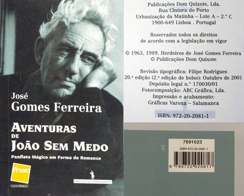 Aventuras de Joao Sem Medo - Jose Gomes Ferreira - ISBN 972-20-2081-1