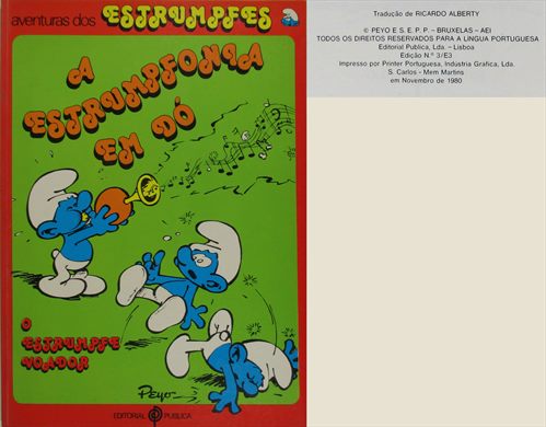 Aventuras dos Estrumpfes, A Estrumpfonia em Do - Editorial Publica 1980
