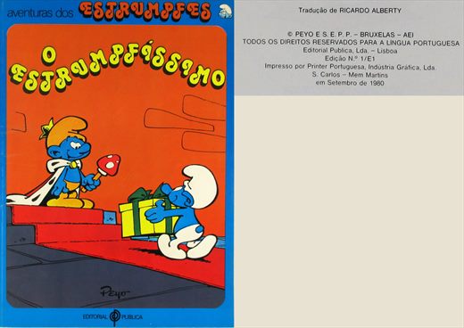 Aventuras dos Estrumpfes, O Estrumpfissimo - Editorial Publica 1980