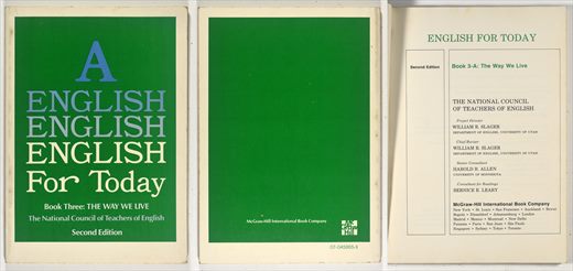 English for Today - Book Three, The Way We Live 07-045955-X