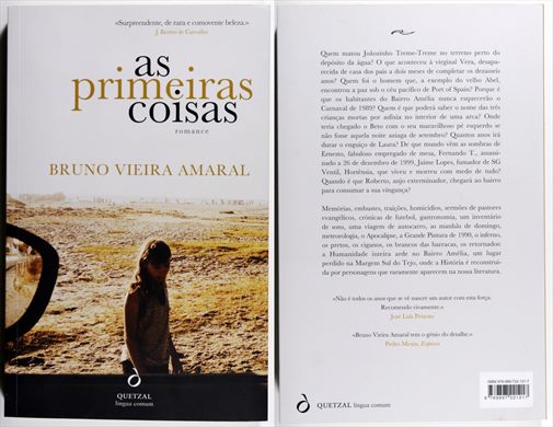 As primeiras coisas - Bruno Vieira Amaral - ISBN 978-989-722-121-7
