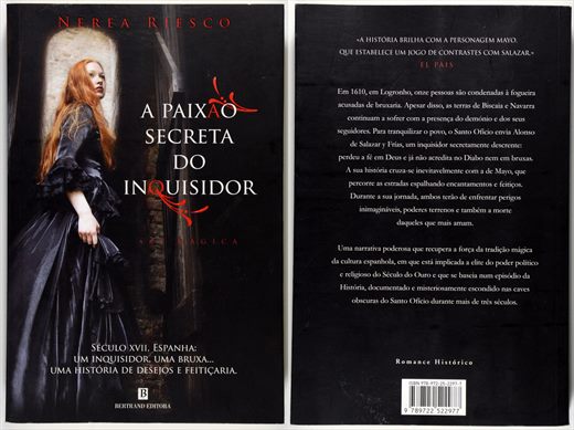A Paixao Secreta do Inquisidor - Nerea Riesco - ISBN 978-972-25-2297-7