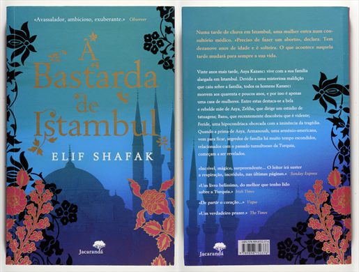 A Bastarda de Istambul - Elif Shafak - ISBN 978-989-8752-37-6