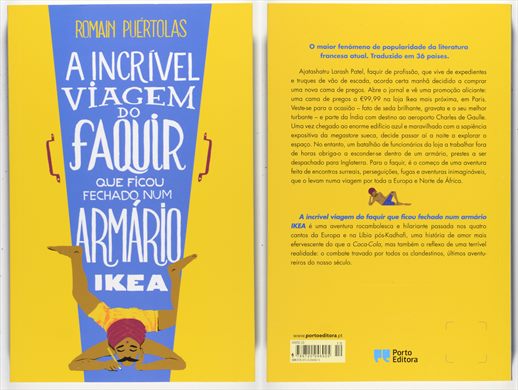 A Incrivel Viagem do Faquir que ficou fechado num armario Ikea - Romain Puertolas - ISBN 978-972-0-04692-5
