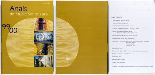 Anais do Municipio de Faro 1999-2000 - ISSN 0871-0872