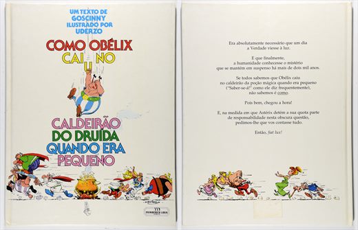 Asterix, Como o Obelix Caiu no Caldeirao do Druida Quando Era Pequeno - Albert Uderzo