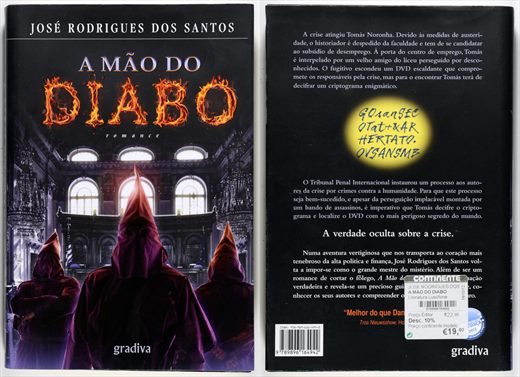 A mao do diabo - Jose Rodrigues dos Santos - ISBN 978-989-616Plus-494-2