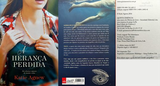 A Heranca Perdida - Katie Agnew - ISBN 978-989-741-683-5