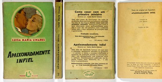 Apaixonadamente Infiel - Luisa Maria Linares - Livraria Primeiro Plano 1956