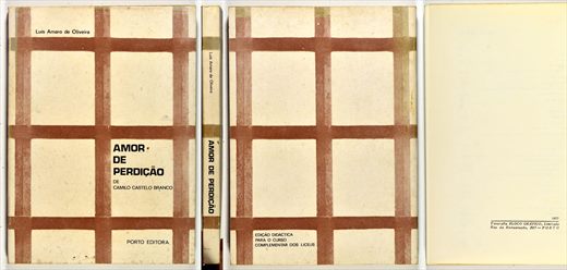 Amor de perdicao - Camilo Castelo Branco - Luis Amaro de Oliveira - Porto Editora 1977