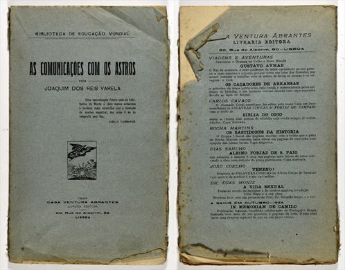 As Comunicacoes com os Astros - Joaquim dos Reis Varela - Casa Ventura Abrantes 1924 (azul)