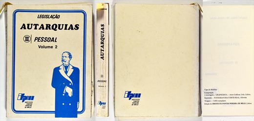 Autarquias, Pessoal III, volume 2 - Instituto Fontes Pereira de Melo 1982
