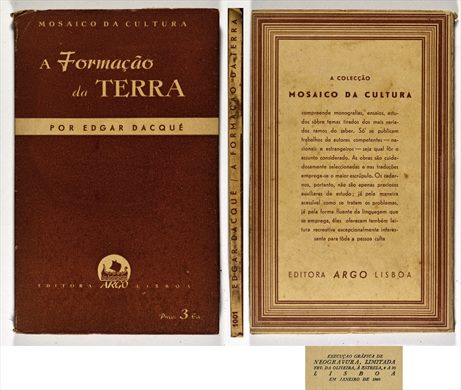 A formacao da Terra - Edgar Dacque 1940