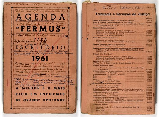 Agenda Fermus para escritorio 1961 - Fermus