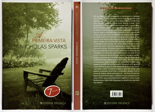 A primeira vista - Nicholas Sparks - ISBN 972-23-3525-1