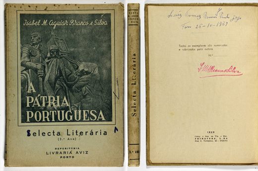 A patria portuguesa, Selecta Literaria 3o.ano - Isabel M. Aguiar Branco e Silva 1959
