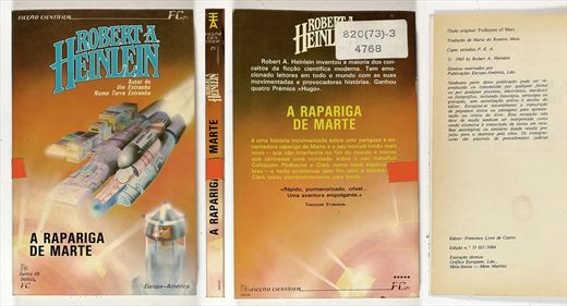 A rapariga de Marte - Robert A. Heinlein - ISBN 5601072350212 1982