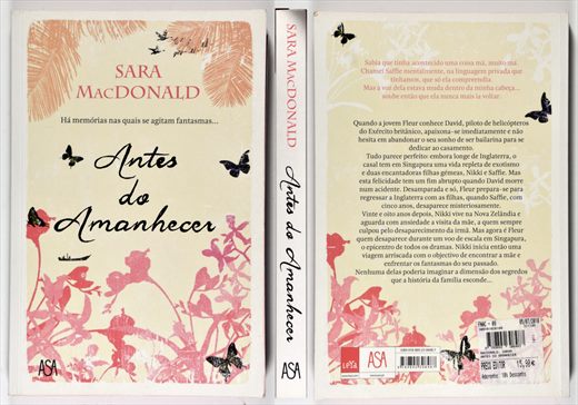 Antes do amanhecer - Sara MacDonald - ISBN 978-989-23-0848-7