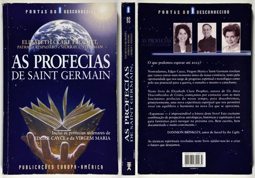 As profecias de Saint Germain - Publicacoes Europa-America - ISBN 972-1-04902-6