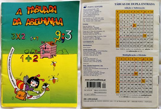 A Tabuada da abelhina - ISBN 978-972-0-13701-2