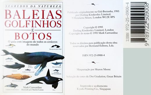 Baleias Golfinhas e Botos - Mark Carwardine - ISBN 972-25-0900-4
