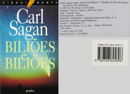 Bilhoes e Bilhoes - Carl Sagan - ISBN 972-662-589-0