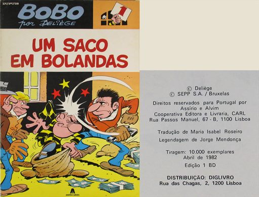 Bobo, Um Saco em Bolandas - Deliege