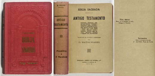 Biblia Sagrada, Antiguo Testamento 3 - P. Matos Soares - Imprimatur