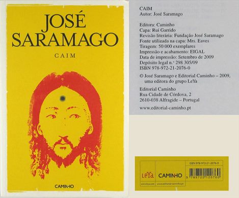 Caim - Jose Saramago - ISBN 978-972-21-2076-0