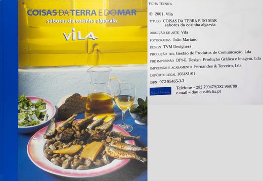 Coisas da Terra e do Mar sabores da cozinha algarvia ISBN 972-95465-3-3