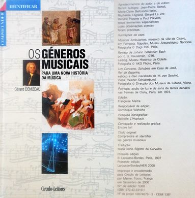 Compreender e Identificar os Generos Musicais (Gerard Denizeau) ISBN 972-42-2319-1