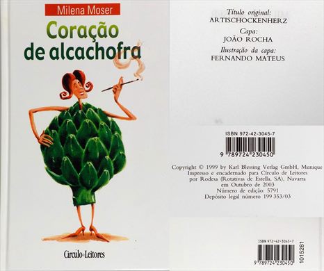 Coracao de Alcachofra ISBN 972-42-3045-7