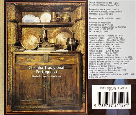 Cozinha Tradicional Portuguesa ISBN 972-22-1129-3