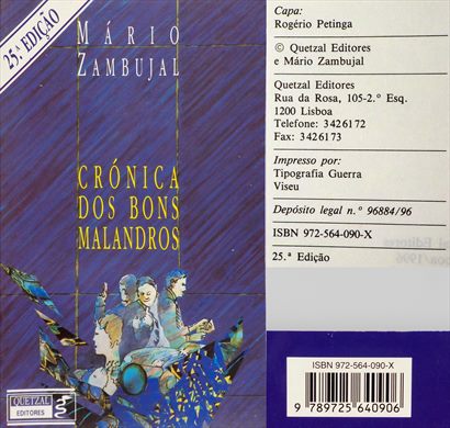 Cronica dos Bons Malandros ISBN 972-564-090-X