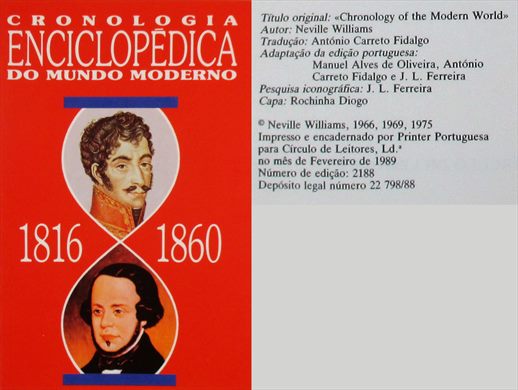 Cronologia Enciclopedica do Mundo 1816-1860