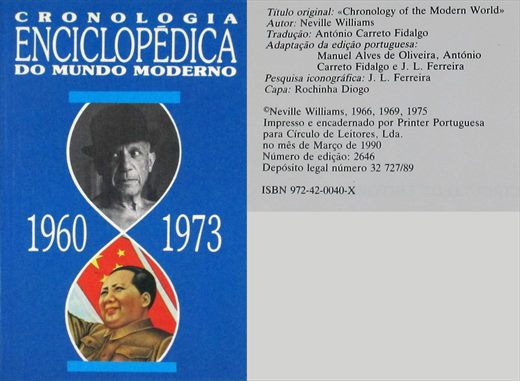 Cronologia Enciclopedica do Mundo 1960-1973