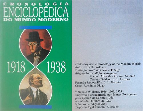 Cronologia Enciclopedica do Mundo Moderno 1918-1938