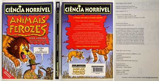 Ciencia Horrivel - Animais Ferozes ISBN 978-972-1-05842-2